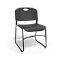 Quill Brand® Resin Student/School Chair, Black, 4/Pack (51475)