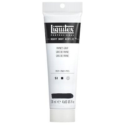 Liquitex Professional Heavy Body Acrylic Paint Tube, Paynes Gray, 138 mL (LIQ4417310)