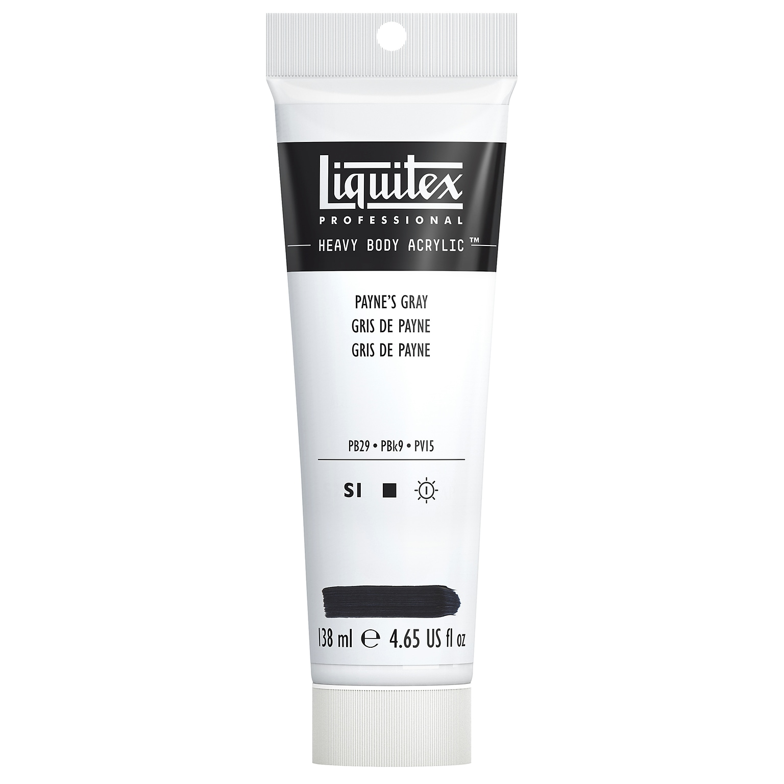 Liquitex Professional Heavy Body Acrylic Paint Tube, Paynes Gray, 138 mL (LIQ4417310)