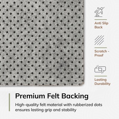Anji Mountain Rug'd Carpet & Hard Floor Chair Mat, 40" x 54", Burlington Gray (AMB9041-4054)