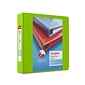 Staples® Heavy Duty 2" 3 Ring View Binder with D-Rings, Chartreuse (56321-CC/24687)