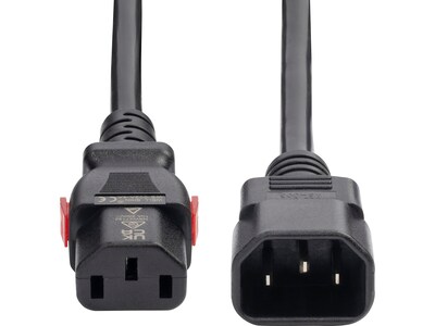 StarTech 4' C14 to Locking C13 Power Cable, Male to Female, Black (87L3-8400-POWER-CORD)