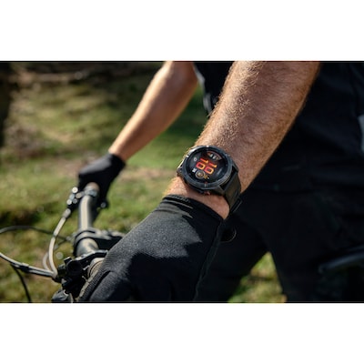 Garmin Fenix 8 Pro Multisport Smart Watch, GPS, 47mm, Titanium Case, Graphite/Black, Silicone Band (GRM0319810)