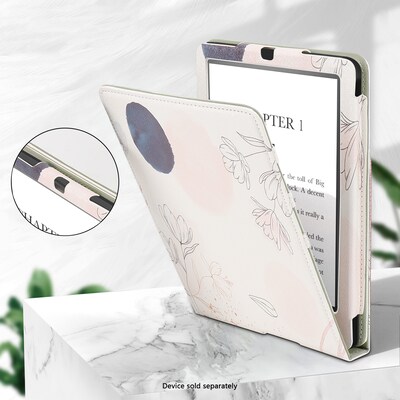 SaharaCase Indy TPU 7" Folio Case & Screen Protector for Kindle Paperwhite & Colorsoft, Desert Flower (TB00437-ZD-T69)