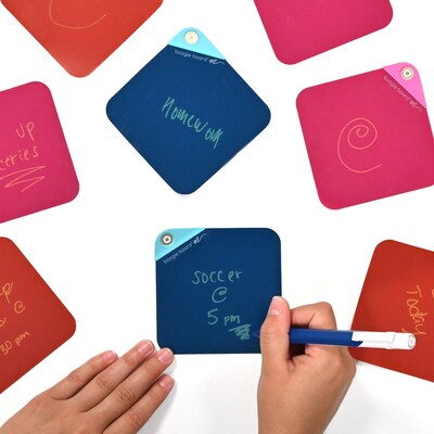 Boogie Board VersaNotes Starter Pack Reusable Notes, Tricolor, 3/Pack (VN10M60001)