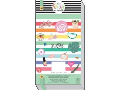 The Happy Planner All the Essentials Mega Value Pack Stickers, Assorted Colors, 2172/Pack (SP1H100-005)
