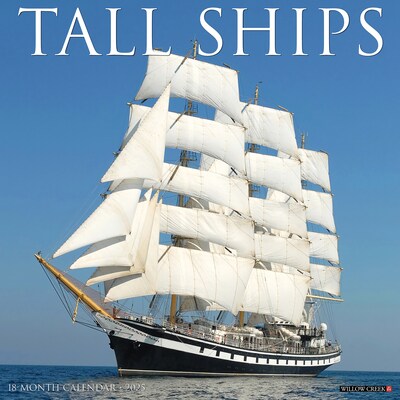 2025 Willow Creek Tall Ships 12 x 12 Monthly Wall Calendar (45077)