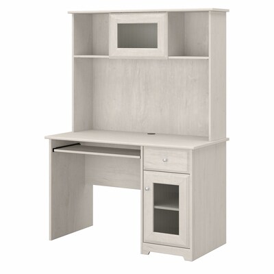 Bush Furniture Cabot 48 Computer Desk with Hutch, Linen White Oak (WC31148T)