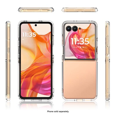 SaharaCase Venture Series Phone Case for Motorola Razr Ultra, Shock Absorbing, Clear (CP00849)