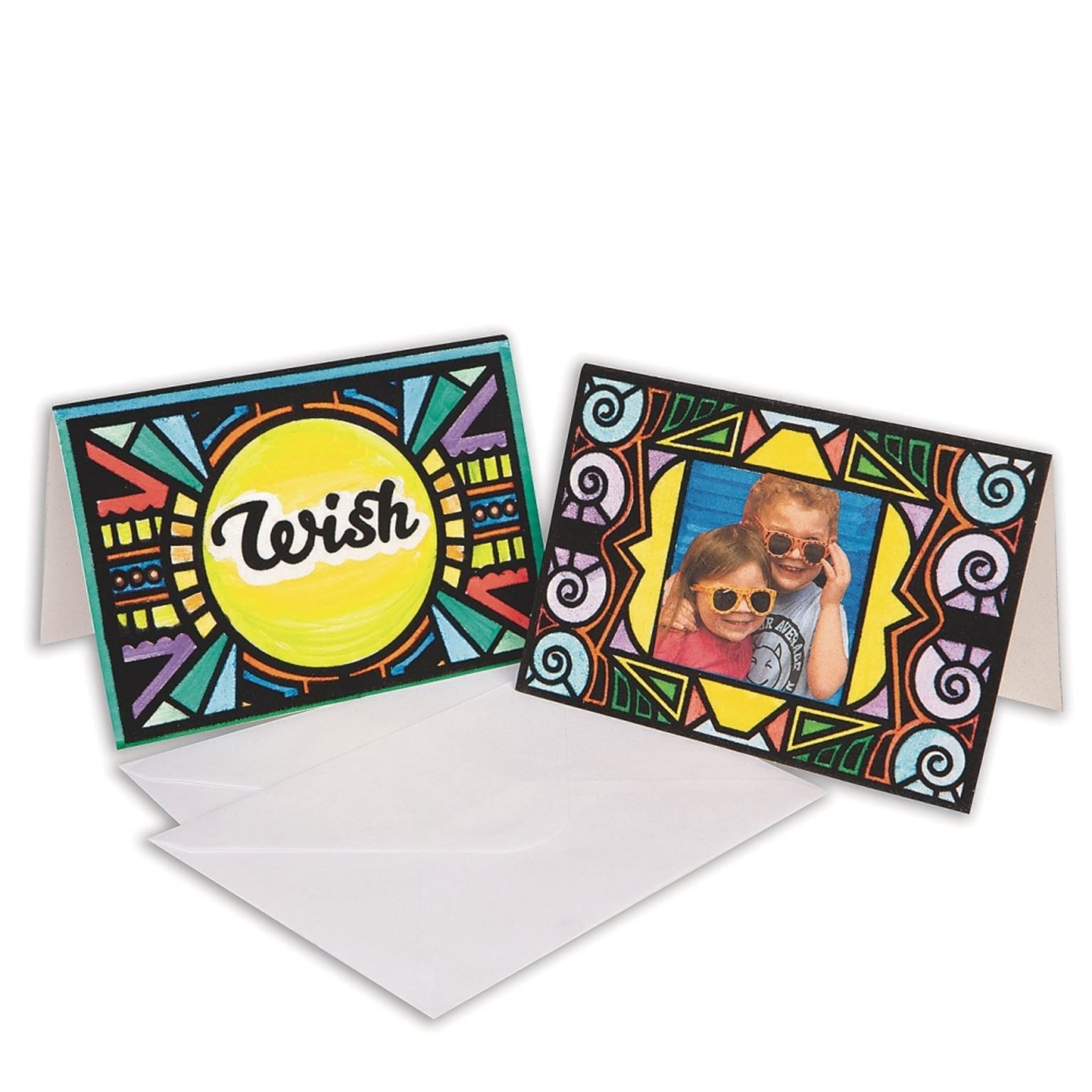 S&S Velvet Art Greeting Cards, 24/Pack (PS1464)