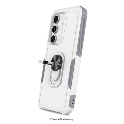 SaharaCase Raider Phone Case for Galaxy S25, Shock Absorbing, Fossil White (CP00744)