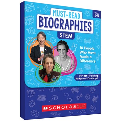 Scholastic Teaching Solutions Must Read Biographies Stem Boxed Set, 62/Set