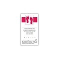 Medical Arts Press® 2-Color Podiatry Appointment Cards; Pair of Footprints