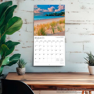 2026 BrownTrout Michigan Coast 12" x 12" Monthly Wall Calendar (9798330704576)
