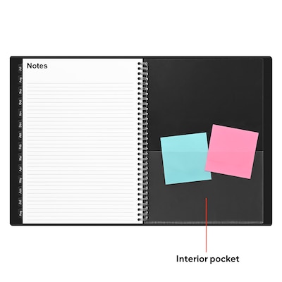 2026–2027 Staples 8" x 11" Academic Weekly and Monthly Planner, Black (ST23572-27)