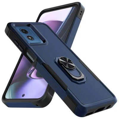 SaharaCase Raider Series Rugged Case for Motorola Moto G Play, Shock Absorbing, Navy Blue (CP00560)