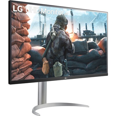 LG 32 4K UHD VA 60Hz AMD FreeSync Monitor, HDR10, Height Adjustable, Universal Docking Station, White (32BP55U-B)
