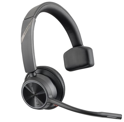Poly Voyager 4310 UC Wireless Noise Canceling Bluetooth Stereo Phone & Computer On-Ear Headset, MT C
