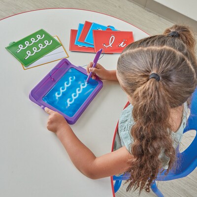 hand2mind Cursive Letter Tracing Sensory Pad, Multicolored (97392)