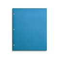 Staples® 4-Pocket 3-Hole Punched Presentation Folder, Blue (56213-CC)