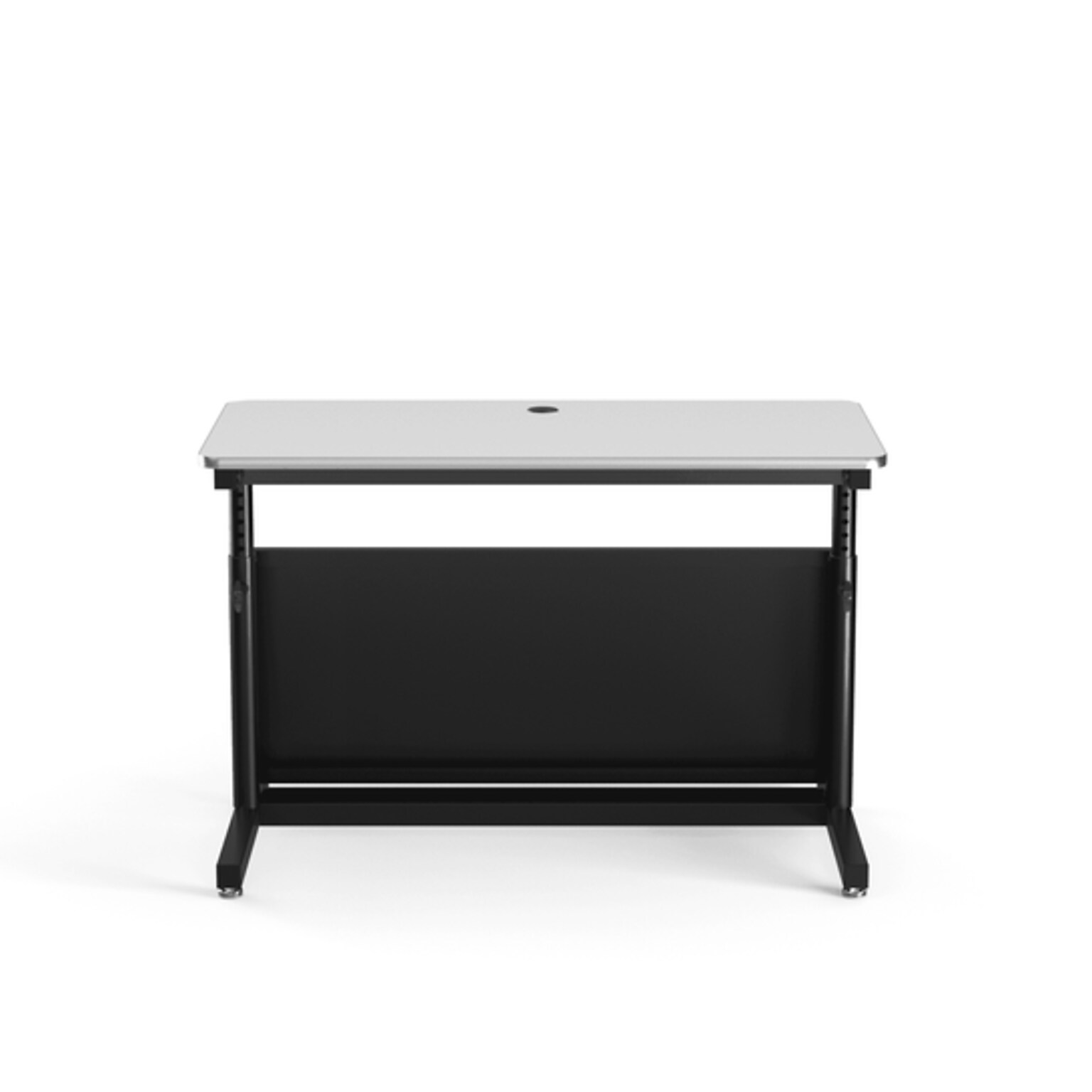 VersaDesk Deluxe 48W Manual Adjustable Standing Computer Table, White/Black (CTL4824-BW)