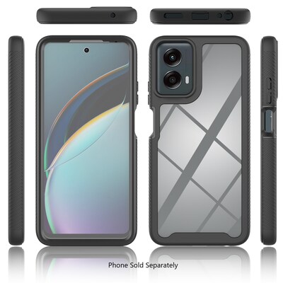 SaharaCase Raider Series GRIP Rugged Case for Motorola G 5G (2024), Shock Absorbing, Black (CP00566)