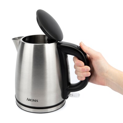 Aroma 4-Cup Electric Kettle, Silver (AWK-267SB)