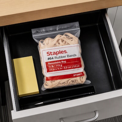 Staples Economy #64 Rubber Bands, 3-1/2" x 1/4", 95/Pack (28611-CC)
