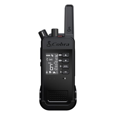 Cobra Performa 450 2-Way Handheld Business Radio with LCD Screen, Black, 6/Pack (0190016-2)