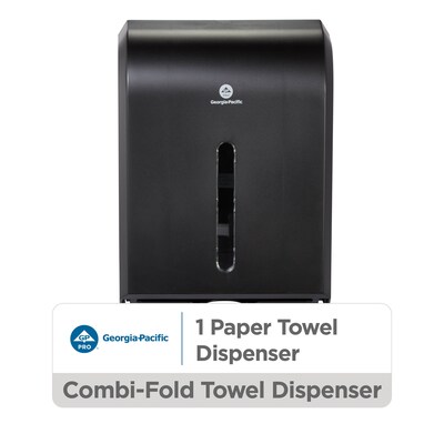 Georgia-Pacific Combi-Fold Vista Folded Paper Towel Dispenser, Black (56650A)