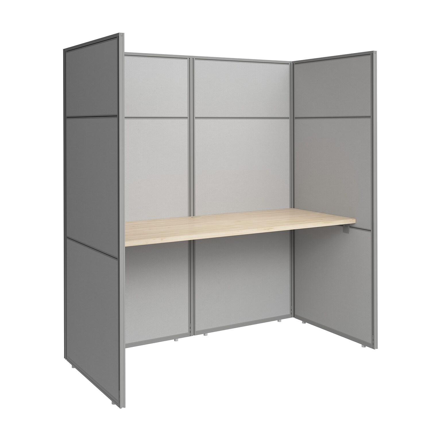 Bush Business Furniture Easy Office 66H x 61W Cubicle Panel Workstation, Natural Elm (EODH260NE-03K)
