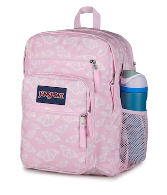 JanSport Big Student Laptop Compatible Backpack, Large, Flutter By Pink (JS0A47JKA4V)