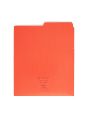 Smead Organized Up Heavy Duty Dual Tab Vertical Colored File Folders, Letter Size, Bright Tones, 6/Pack (75406)