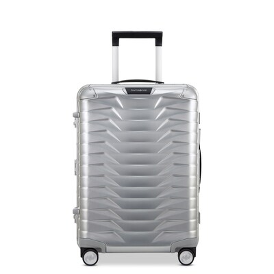 Samsonite Proxis 21.89 Hardside Carry-On Suitcase Spinner, Aluminum (150050-1004)