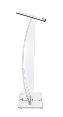 AdirOffice 47" Speaker Podium Slanted Lectern, Clear (661-03-CLR)