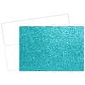 Great Papers! Teal Glitter Luster Personal Notecard, Blue, 15/Pack (2020025)