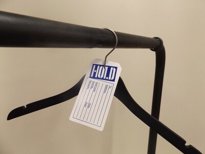 Nahanco 2 3/8 Hold Tag, Blue/White, 1000/Box (HOLD)