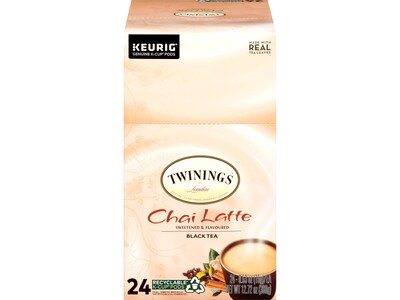 Twinings of London Chai Latte Black Tea, Keurig® K-Cup® Pods, 24/Box (TNA78919)