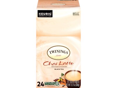 Twinings Chai Latte Black Tea, Keurig® K-Cup® Pods, 22/Box (TNA78919)