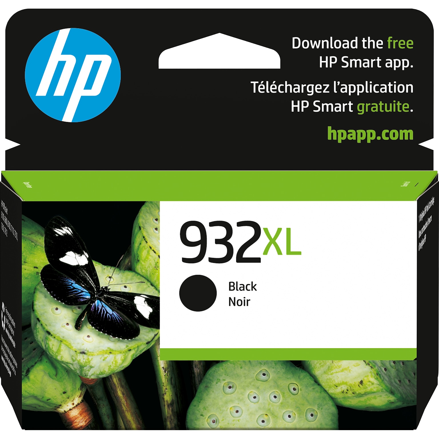 HP 932XL Black High Yield Ink Cartridge, Prints Up to 1,000 Pages (CN053AN#140)