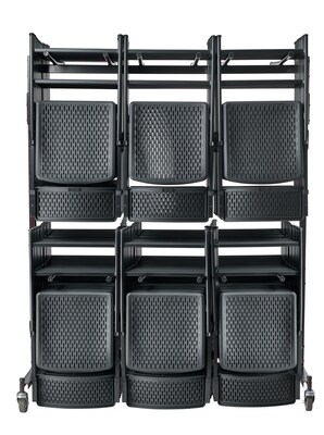 NPS Folding Chair Dolly Cart for Tall Backed Folding Chairs, 84 Chair Capacity (84/EXT-8)