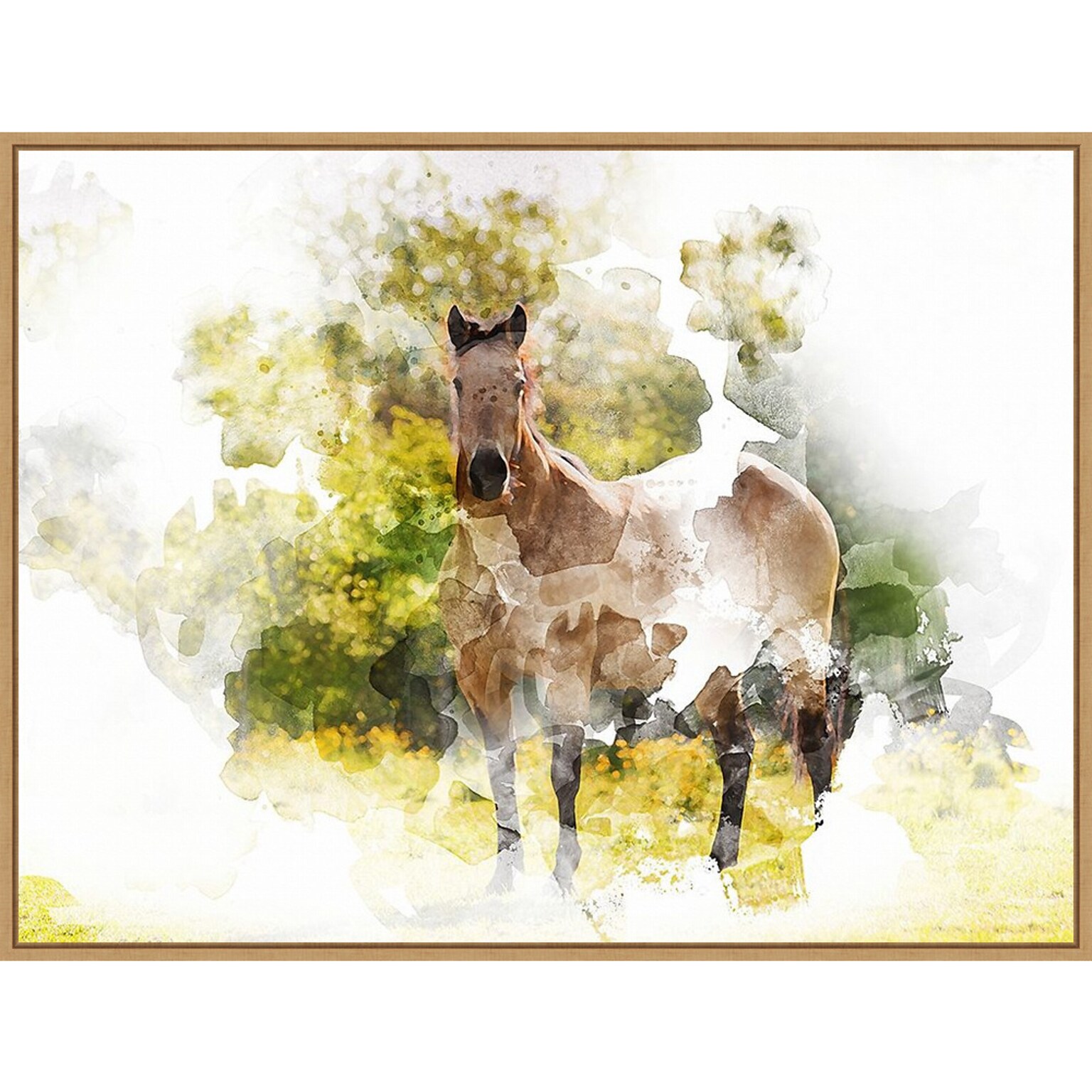 Amanti Art Stallion II by Chamira Young Framed Canvas Wall Art Print, 42 x 32 (A42677748000)