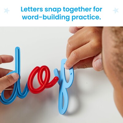 hand2mind Cursive Connecting Lowercase Letters, Multicolored (97393)