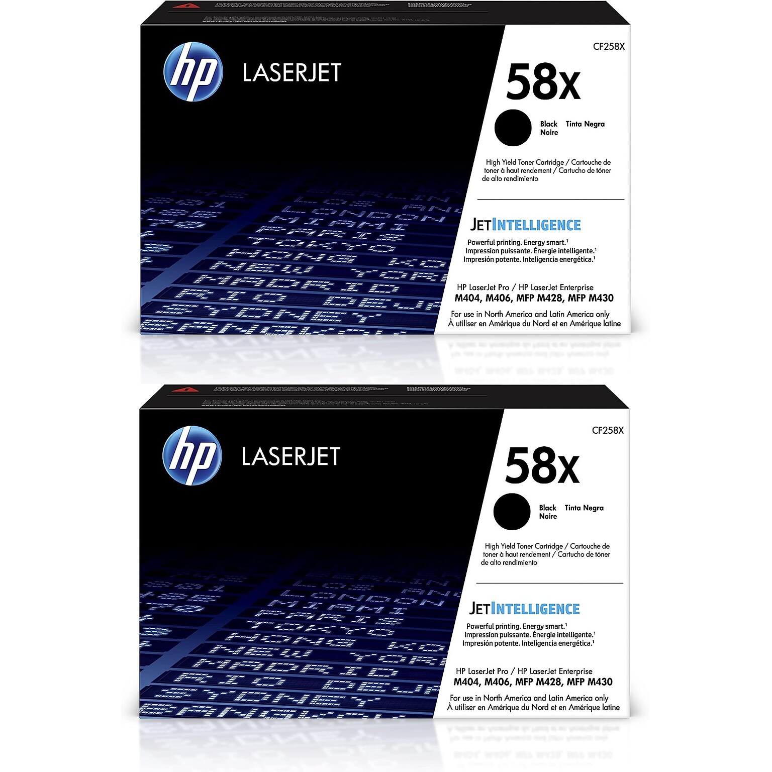 HP 58X Black High Yield Toner Cartridges, 2/Pack (CF258X2PK-STP)