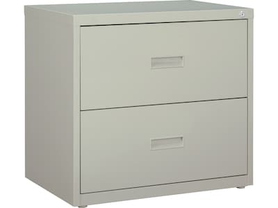 Hirsh HL1000 Series 2-Drawer Lateral File Cabinet, Letter/Legal Size, Lockable, 28H x 30W x 18.63