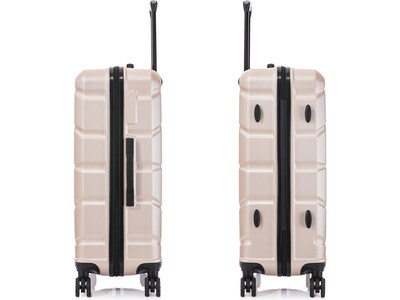 DUKAP Sense 28" Hardside Suitcase, 4-Wheeled Spinner, TSA Checkpoint Friendly, Champagne (DKSEN00L-CHA)