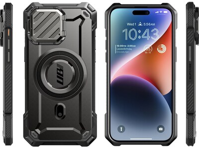 SUPCASE Unicorn Beetle MAG XT MagSafe Rugged Case for iPhone 15 Pro, Shock-Absorbing, Black (SPH23PR61MGXTBK)
