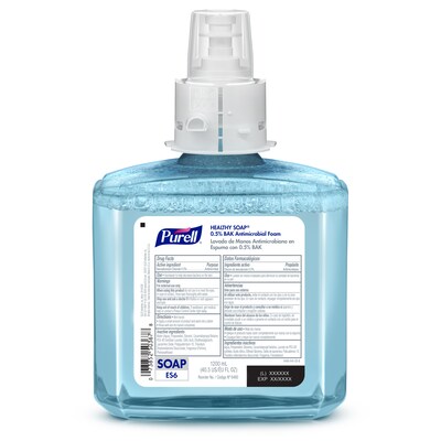 PURELL Foodservice HEALTHY SOAP Antibacterial Liquid Hand Soap Refill for Dispenser, Light Scent, 2/