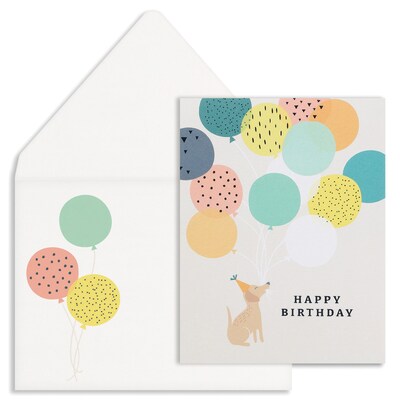 4 1/4" x 5 1/2"  Birthday Assortment Cards, with Envelopes