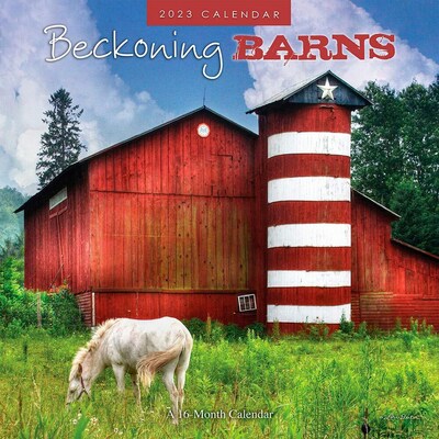 2023 Hopper Studios Beckoning Barns 12 x 12 Monthly Wall Calendar (9781773727509)